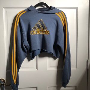 Vintage Adidas Crop Hoodie